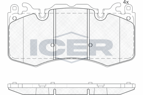 Колодки гальмівні (передні) Land Rover Range Rover III/IV 02-/Range Rover Sport 05-/Discovery V 16-