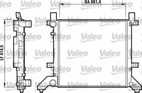 Радиатор охлаждения VW LT 2.5-2.8TDI 96-