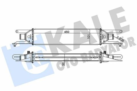 KALE FIAT Інтеркулер Grande Punto,Linea 1.3d 07-