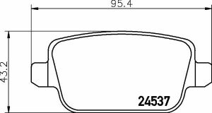 Тормозные колодки зад. Focus/Galaxy/Kuga/Mondeo/S80/V70/XC70 06-1.6-4.4