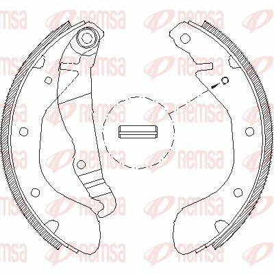 Щеки тормозные astra, corsa, kadett e