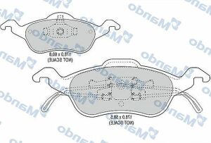 MBF015136 MANDO Гальмівні колодки до дисків
