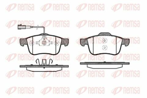 Колодки тормозные передние дисковые ALFA ROMEO 159 05-11, Brera 05-10