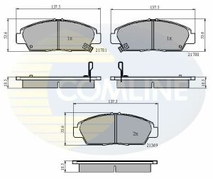 CBP3446 Comline - Гальмівні колодки до дисків