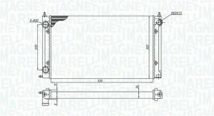 Радіатор двигуна seat toledo i (1l) 1,6 vw caddy i (14) 1,5 1,6 1,8 golf i* (17) 1,6 1,8 1,6d golf ii* (19e/1g