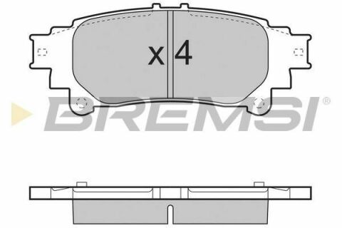 Тормозные колодки зад. Lexus RX 08-15/Toyota Prius 09- (akebono)