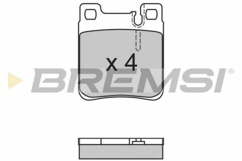 Тормозные колодки зад. W140/210