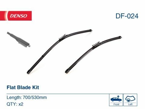 DF-024  DENSO - Комплект склоочисників Flat Blade Kit