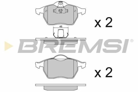 Тормозные колодки перед. Vectra B 95-03(ATE)