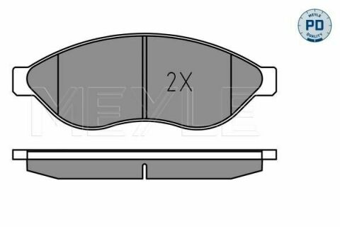 Колодки тормозные (передние) Citroen Jumper/Fiat Ducato/Peugeot Boxer 06- (Brembo)/(с датчиком)