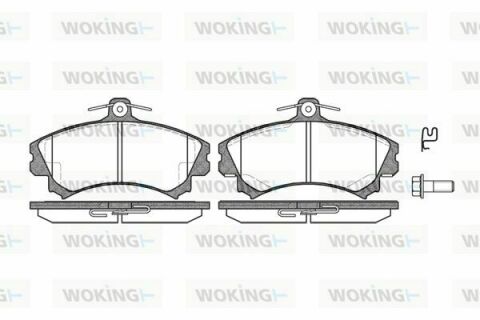 Гальмівні колодки пер. Mitsubishi Colt/Volvo S40/V40 1.1-2.0 i/TD 95- (TRW)