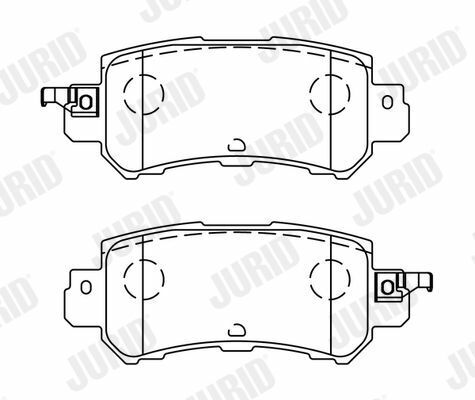 JURID MAZDA Гальмівні колодки задн. CX-5 11-