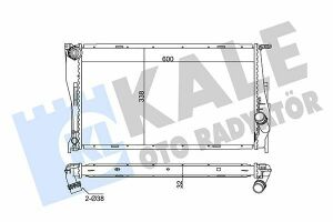 KALE BMW Радиатор охлаждения 1,3 E90,X1 E84 2.0/3.5