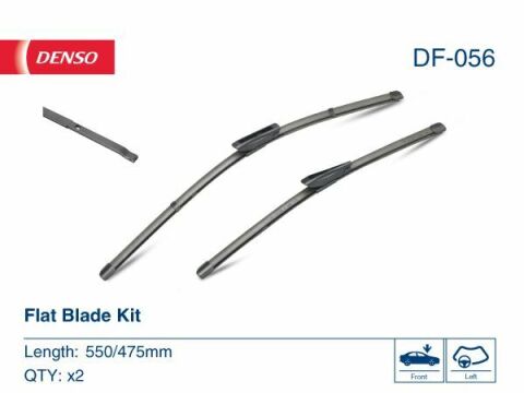 Комплект стеклоочистителей flat blade kit