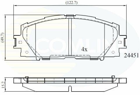 CBP06014 Comline - Тормозные колодки для дисков