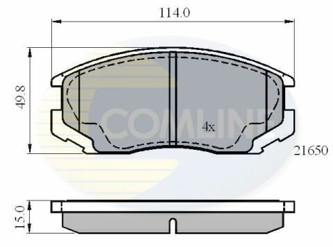 CBP0415 Comline - Тормозные колодки для дисков