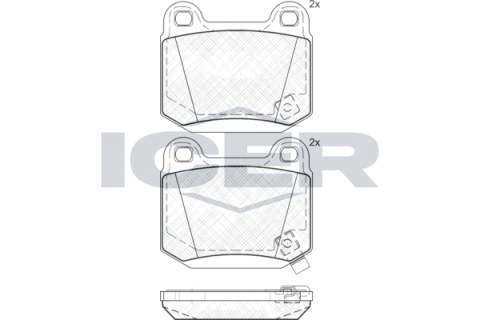 Колодки тормозные (передние) Mitsubishi Lancer 95-13/Subaru Forester 12-/Impreza/Infiniti G III 99-