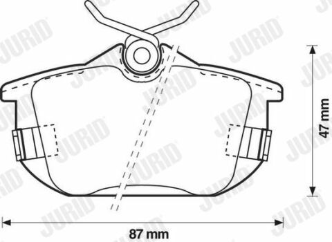 гальмівні колодки задніcarisma, spase star 00- volvo 1,6-2,0 s40/v40 97-