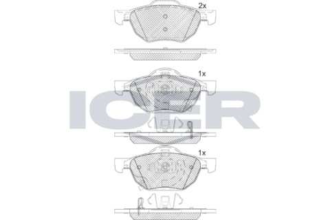 Колодки гальмівні (передні) Honda Accord VII 03-08