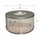 Фильтр воздушный Hilux 2.4D-05