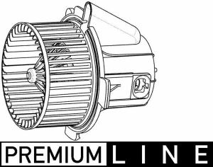 Вентилятор обогревателя салона C4/307 1.4-2.0 02- (120мм) (+AC) (Premium Line! OE)