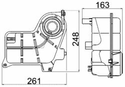 Расширительный бачок AUDI A4 B6 01-08
