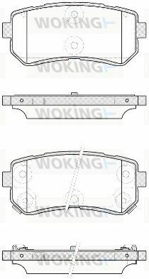 Тормозные колодки зад. Accent/Ceed/Cerato/Creta/i20 (05-21)