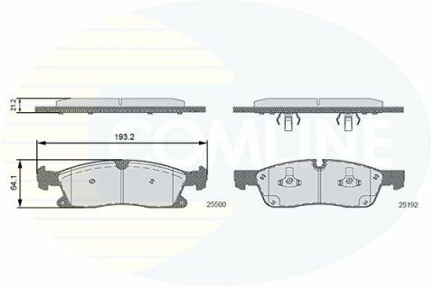 CBP36133 Comline - Гальмівні колодки до дисків