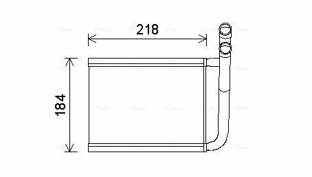 Радиатор отопления Kia Rio 05-(Ava)