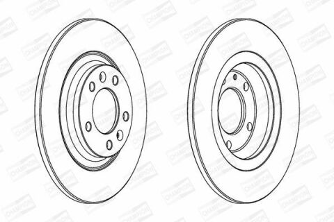 Диск гальмівний задній 407 04- PEUGEOT