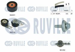 Комплект ГРМ (помпа + ремень 2 ролики) Citroen Berlingo, C2, C3, C4 1.6 HDI, Fiat Scudo, Ford Fiesta, Focus TDCI