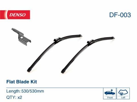 Комплект склоочисників flat blade kit