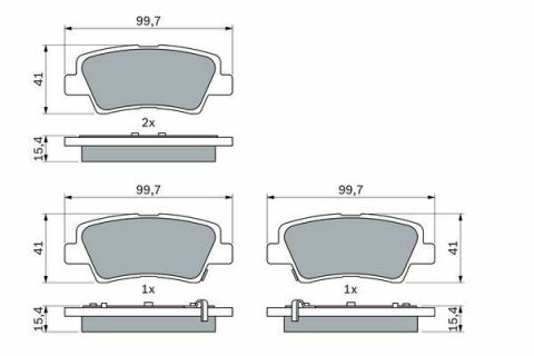 Комплект тормозных колодок (дисковых) (задних) Kia Sportage/Ceed/Rio/Optima/Hyundai Accent/i10/i20/i30/i40/Elantra 10-