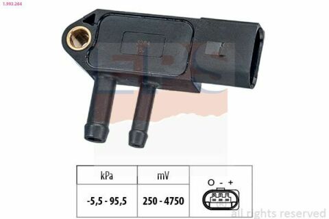 EPS VW Датчик тиску ОГ Golf,Passat,T5,Skoda,Audi 1.9-2.5TDI