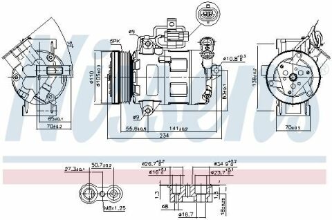 Компресор  OP  ASTRA  H(04-)1.6  i  16V(+)[OE  24466994]