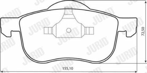 JURID VOLVO Тормозные колодки перед. S60/80/V70/XC70 98-