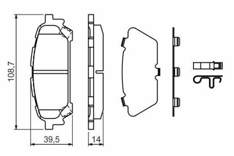 Колодки гальмівні (задні) Subaru Impreza/Forester 99-