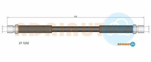 ADRIAUTO DB Шланг гальмівний передн. W463 505mm