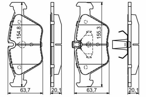 Колодки гальмівні (передні) BMW 5 (E39) 95-04 (Ate) M47/M51/M52/M54/M57 Колодки гальмівні (передні) BMW 5 (E39) 95-04 (Ate) M47/M51/M52/M54/M57