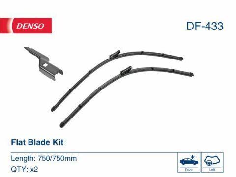 Комплект склоочисників flat blade kit