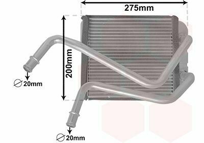 Радіатор пічки VW T5/T6 1.9-2.0TDI/2.0TSI 03-