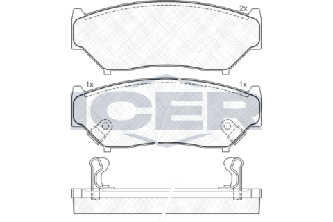 Колодки тормозные (передние) Suzuki Grand Vitara 98-03/Geo Tracker 88-98