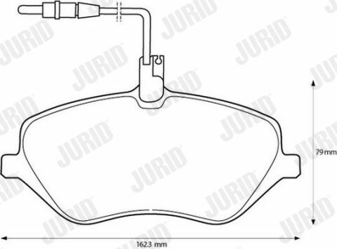 JURID PEUGEOT Гальмівні колодки передн.407 04-