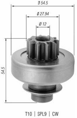 MAGNETI MARELLI Бендікс CITROEN PEUGEOT ROVER TATRA [940113020379]