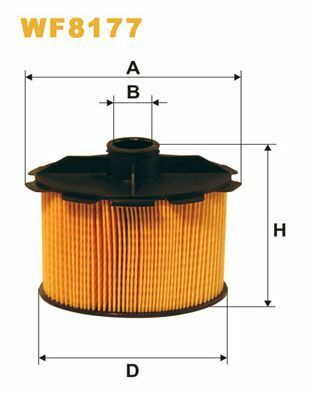 Фільтр паливний 1.9D 8V,1.9D 8V FIAT Scudo 95-07; PEUGEOT 206 98-12, Partner 96-08, Expert 95-07, 306 93-02; CITROEN Berlingo 96-08, Jumpy 95-07, Xsara 00-06