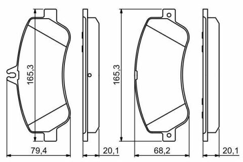 Колодки тормозные (передние) MB GLK-class (X204) 08-