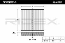 Фильтр, воздух во внутренном пространстве Фильтр, воздух во внутренном пространстве