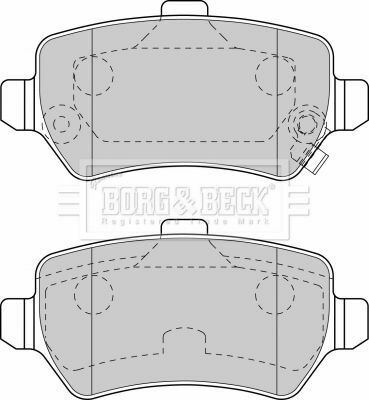 BBP1777 BORG & BECK - Гальмівні колодки до дисків