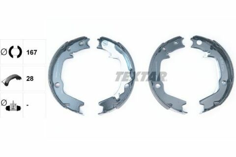 Колодки ручника Hyundai Tucson/Kia Sportage 04- (167x28) Колодки ручника Hyundai Tucson/Kia Sportage 04- (167x28)