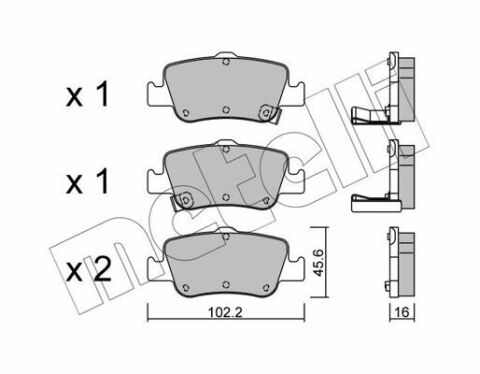 Колодки гальмівні (задні) Toyota Auris 06-18/Corolla 06-19